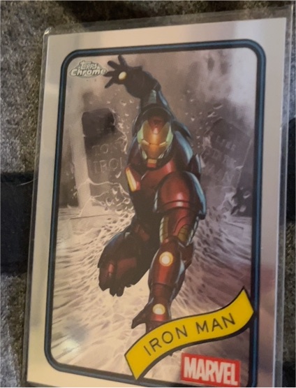 2025 Topps Chrome Marvel #1 Iron Man — front