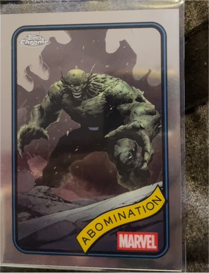 2025 Topps Chrome Marvel #132 Abomination — front