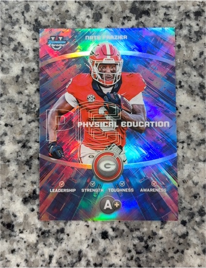 2025 Bowman Chrome University #PE-17 Nate Frazier Physical Education — front