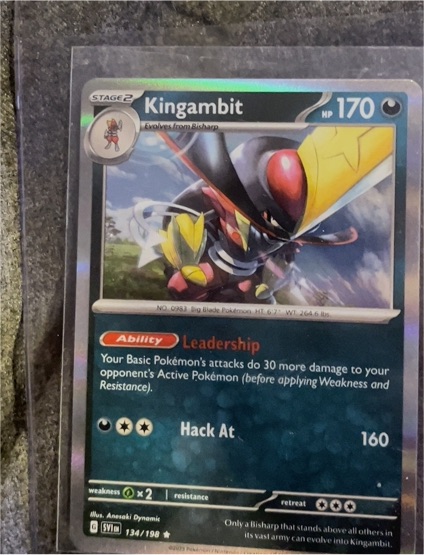 2023 Pokemon Scarlet & Violet #134 Kingambit — front