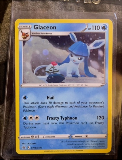 2022 Pokémon SWSH Black Star Promo #192 Glaceon — front
