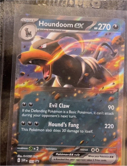 2024 Pokémon SV Black Star Promo #103 Houndoom ex — front