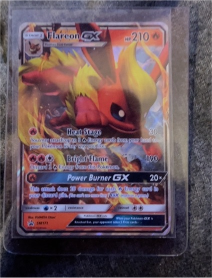 2019 Pokémon TCG Sun & Moon Black Star Promo #SM171 Flareon GX — front