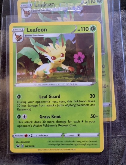 2022 Pokémon SWSH Black Star Promo #191 Leafeon — front