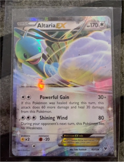 2015 Pokémon XY Fates Collide #83 Altaria EX — front