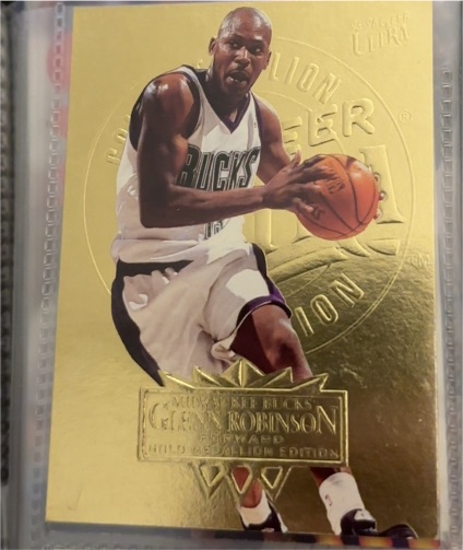 1995-96 Fleer Ultra #104 Glenn Robinson Gold Medallion Edition Milwaukee Bucks — front