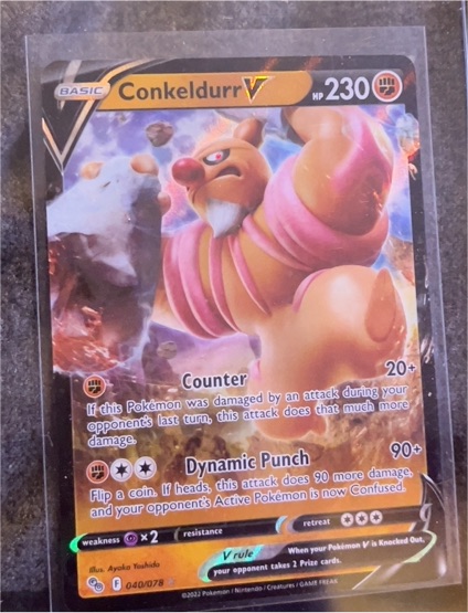 2022 Pokémon GO #040 Conkeldurr V — front