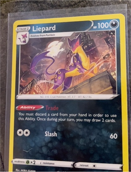 2022 Pokémon TCG Sword & Shield: Brilliant Stars #091 Liepard — front