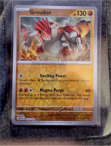 2022 Pokémon TCG SV: Prismatic Evolutions #049 Groudon — front