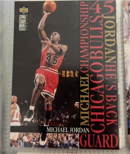 1995 Upper Deck Collector's Choice #M3 Michael Jordan — front
