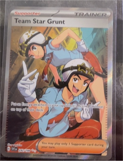2022 Pokémon Scarlet & Violet #242 Team Star Grunt — front