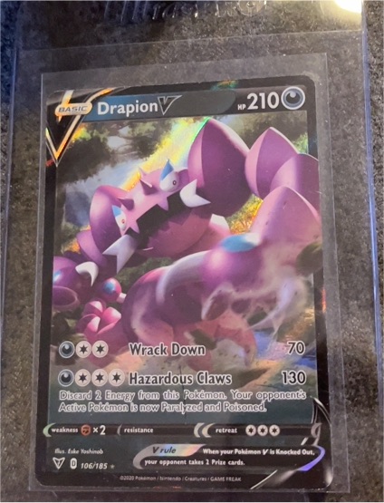 2020 Pokémon Vivid Voltage #106 Drapion V — front
