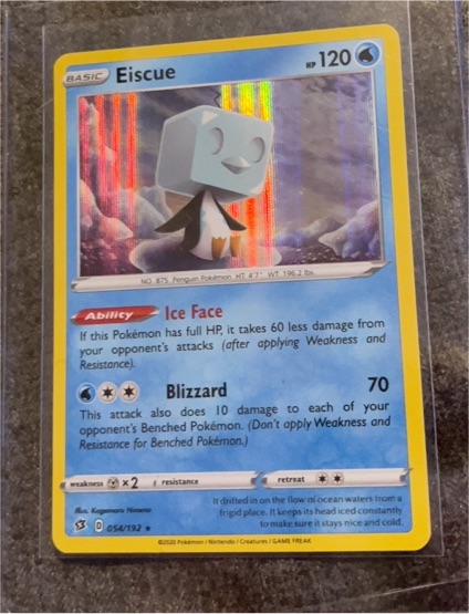 2020 Pokémon Rebel Clash #054 Eiscue — front