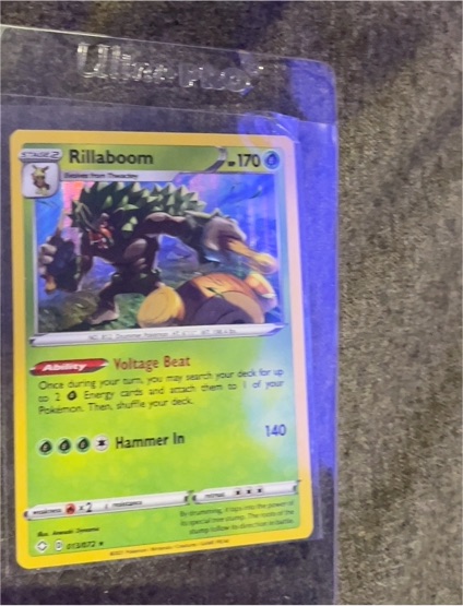 2020 Pokemon Sword & Shield #014 Rillaboom — front