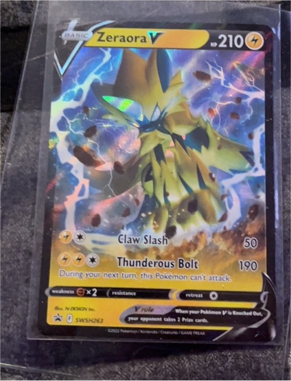 Pokémon Sword & Shield #SWSH263 Zeraora V — front