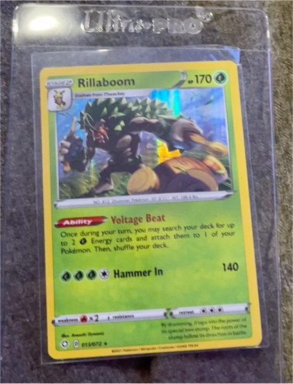 2020 Pokémon Sword & Shield #014 Rillaboom — front