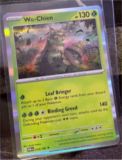 2023 Pokémon Scarlet & Violet Paradox Rift #018 Wo-Chien — front