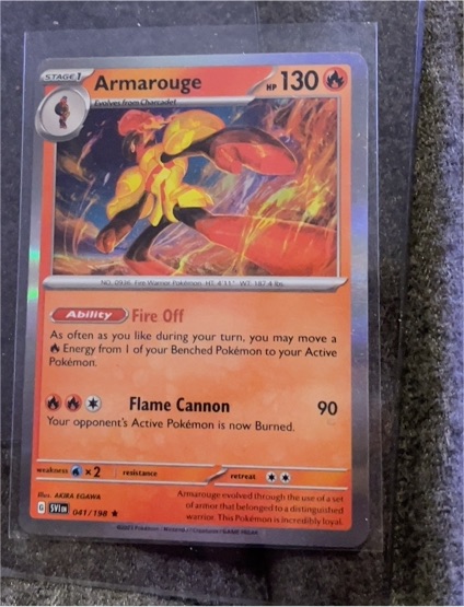 2023 Pokémon Scarlet & Violet #041 Armarouge — front