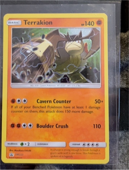 2019 Pokemon SM Promos #SM223 Terrakion — front