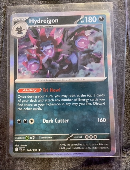 2023 Pokémon TCG Scarlet & Violet Paldea Evolved #140 Hydreigon — front