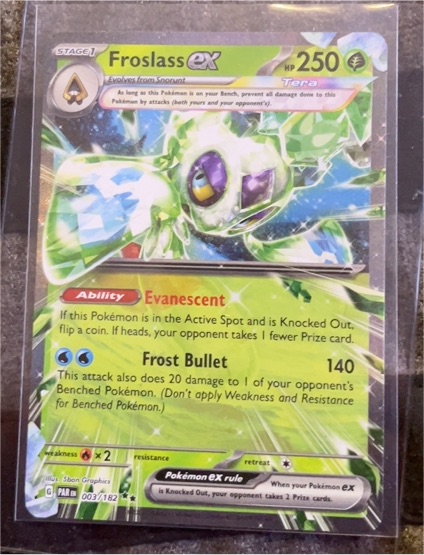 2022 Pokémon SV04: Paradox Rift #003 Froslass ex — front