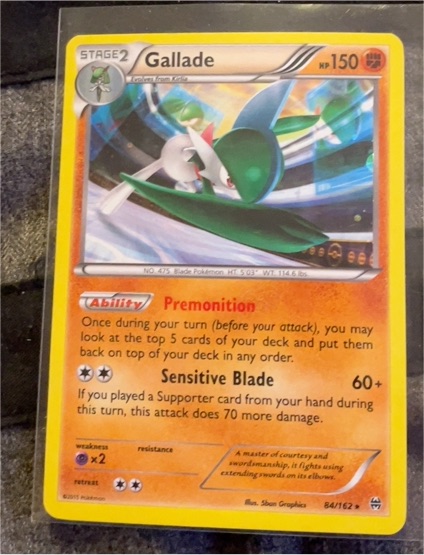 2015 Pokémon XY BREAKthrough #84 Gallade — front