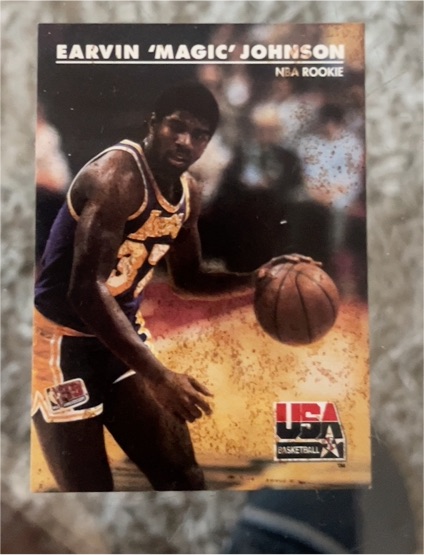 1992 SkyBox USA #29 Earvin 'Magic' Johnson NBA Rookie — front