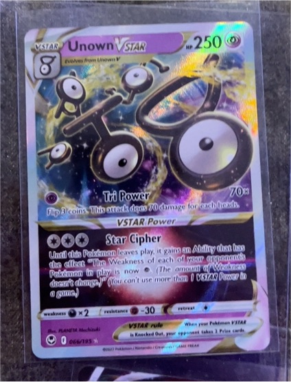 2022 Pokémon TCG Silver Tempest #066 Unown VSTAR — front