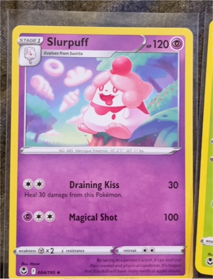 2022 Pokémon Sword & Shield Silver Tempest #84 Slurpuff — front