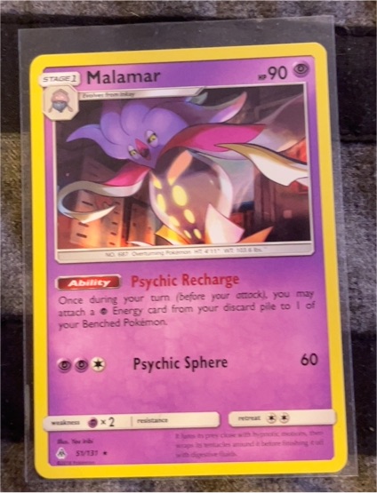 2018 Pokemon Forbidden Light #51 Malamar — front
