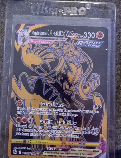 2022 Pokémon TCG Brilliant Stars #TG30 Rapid Strike Urshifu VMAX — front