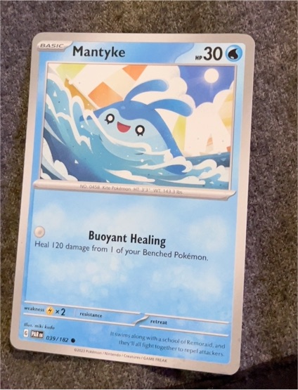 2023 Pokémon SV04: Paradox Rift #039 Mantyke — front
