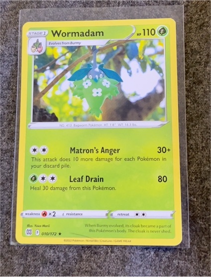 2022 Pokémon Brilliant Stars #010 Wormadam — front
