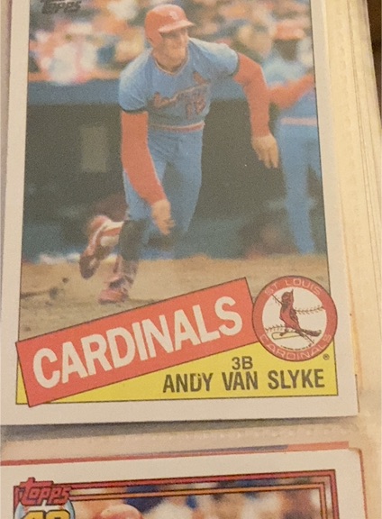1985 Topps #551 Andy Van Slyke — front