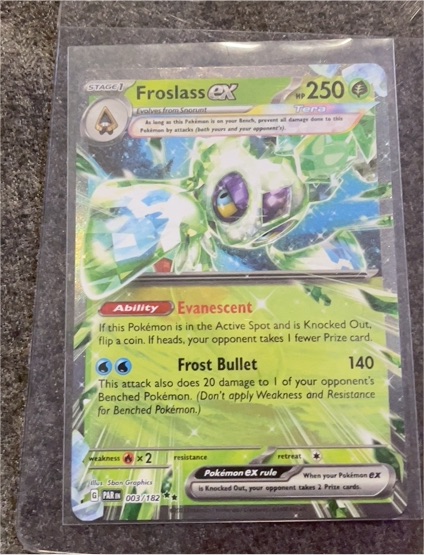 2023 Pokemon Scarlet & Violet Paradox Rift #003 Froslass ex — front