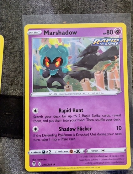 2021 Pokémon Evolving Skies #080 Marshadow — front