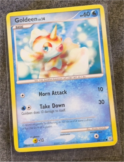 2007 Pokémon Diamond & Pearl #84 Goldeen — front