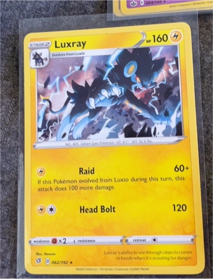 2020 Pokémon #062 Luxray — front