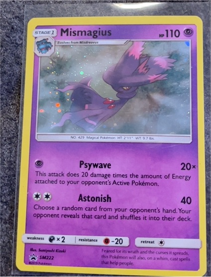 2019 Pokémon SM Promos #SM222 Mismagius — front