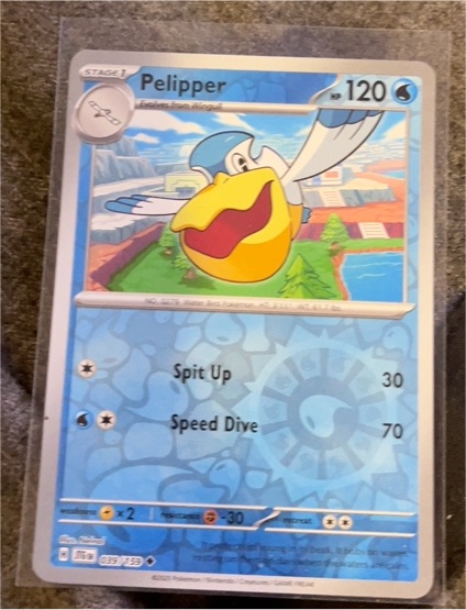 2025 Pokémon TCG Journey Together #039 Pelipper — front