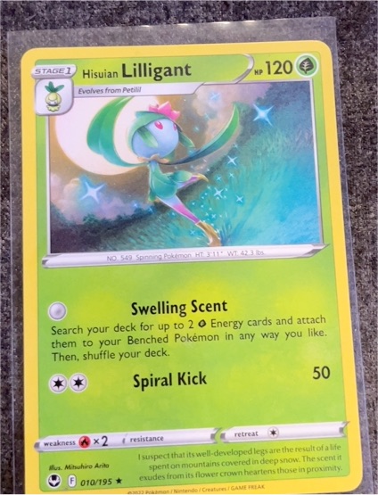 2022 Pokémon TCG Silver Tempest #010 Hisuian Lilligant — front