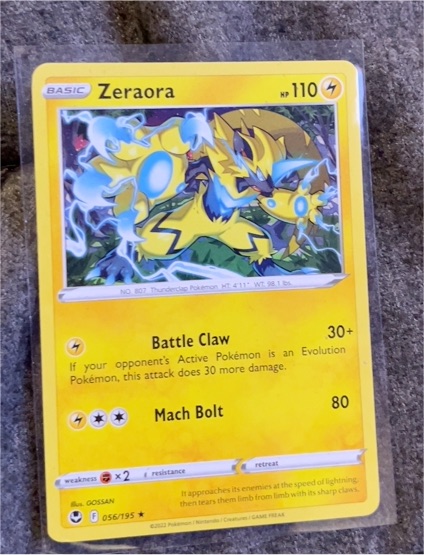 2022 Pokemon TCG Silver Tempest #056 Zeraora — front