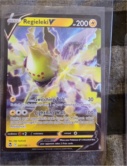 2022 Pokémon Sword & Shield Silver Tempest #057 Regieleki V — front