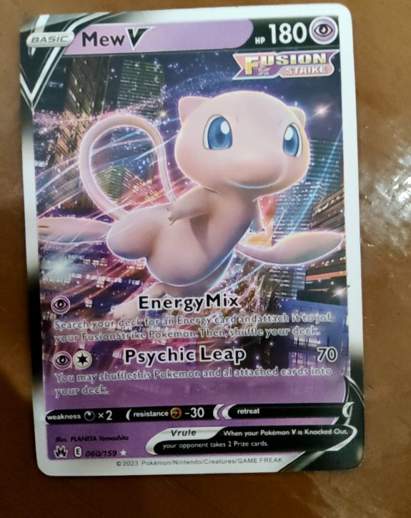 2023 Pokémon Crown Zenith #060 Mew V — front