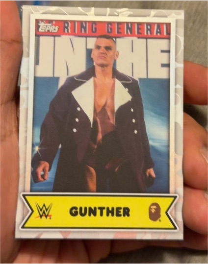 2025 Topps WWE x BAPE #15 Gunther — front
