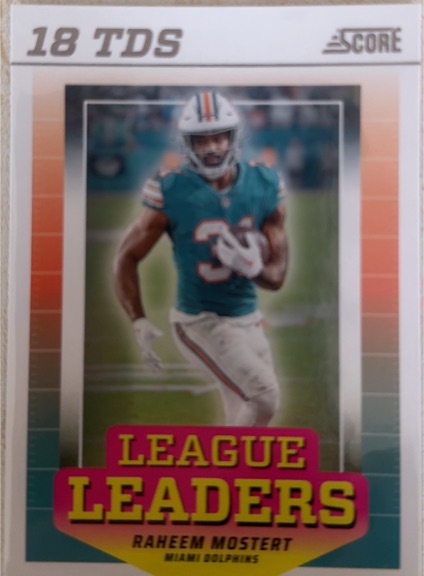 2024 Score League Leaders #LL-RMT Raheem Mostert — front