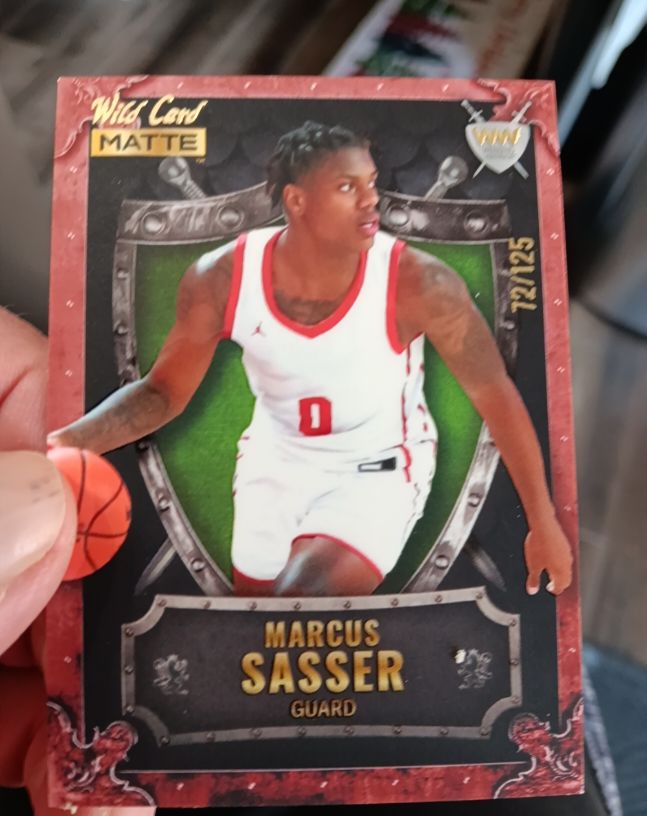 2022 Wild Card Matte #WW-33 Marcus Sasser Weekend Warrior — front
