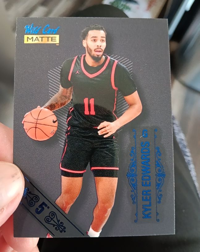 2022 Wild Card Matte National VIP #MBN14 Kyler Edwards — front