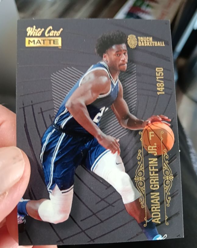 2022 Wild Card Matte #MB-1 Adrian Griffin Jr. — front