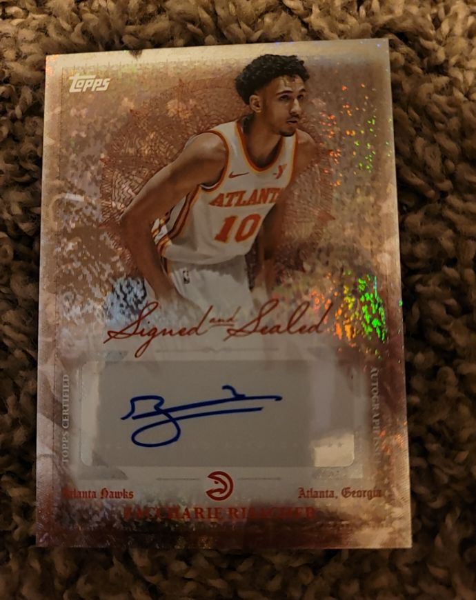 2025-26 Topps Signed and Sealed Zaccharie Risacher #BSI-ZR — front